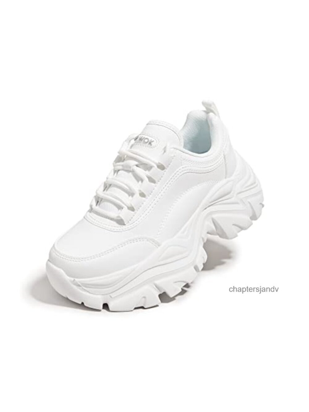 Platform Sneakers Memory Foam Comfortable Wedge Walking Shoes Lace-Up Casual